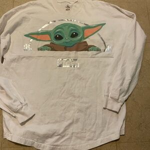 Star Wars Spirit Jersey men’s long sleeve The Bounty Baby Yoda shirt size Small